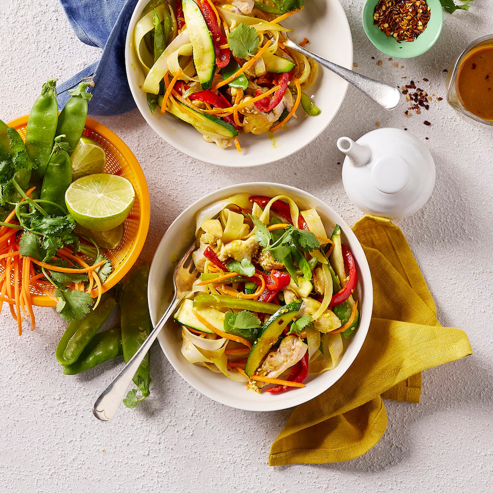 Chicken Coconut Stir-fry with Noodles