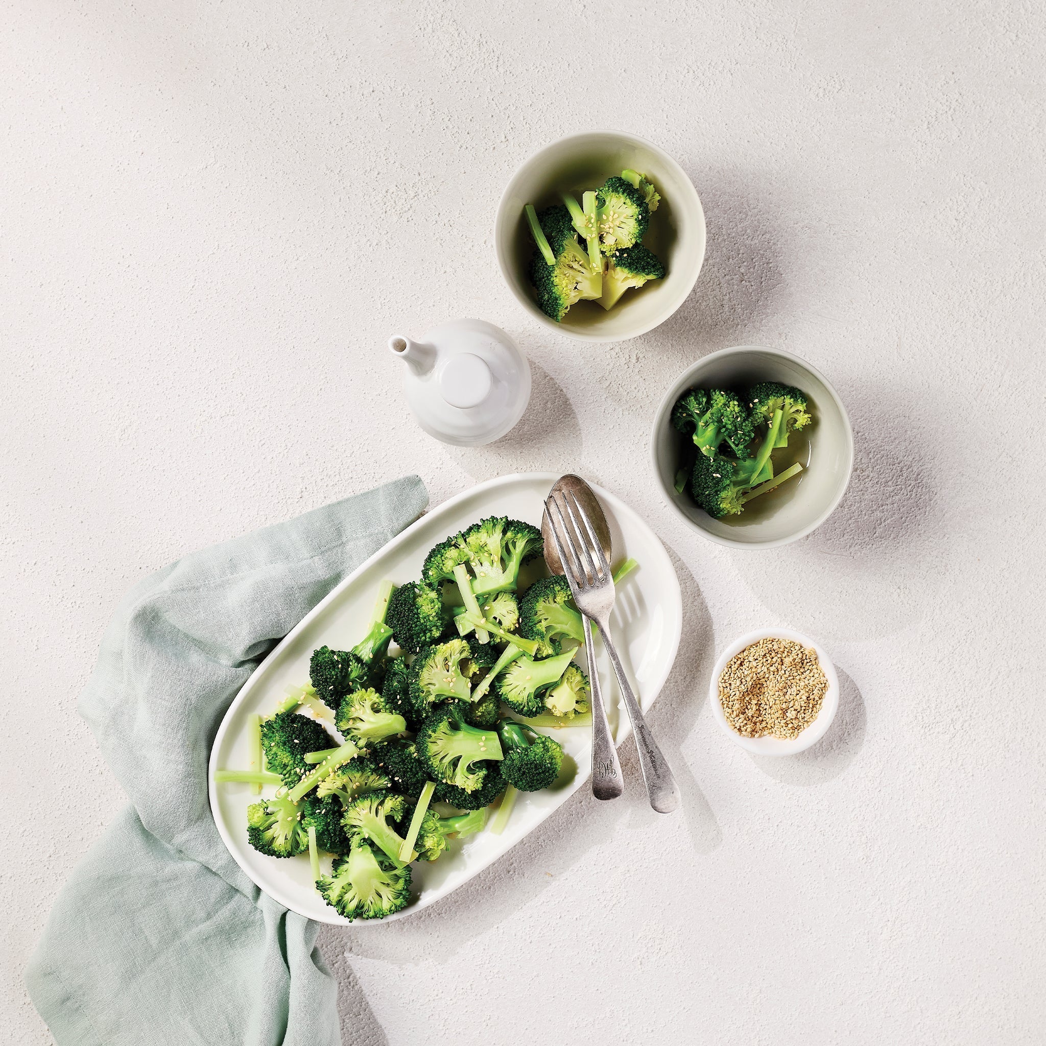 Blanched Broccoli with Sesame Oil
