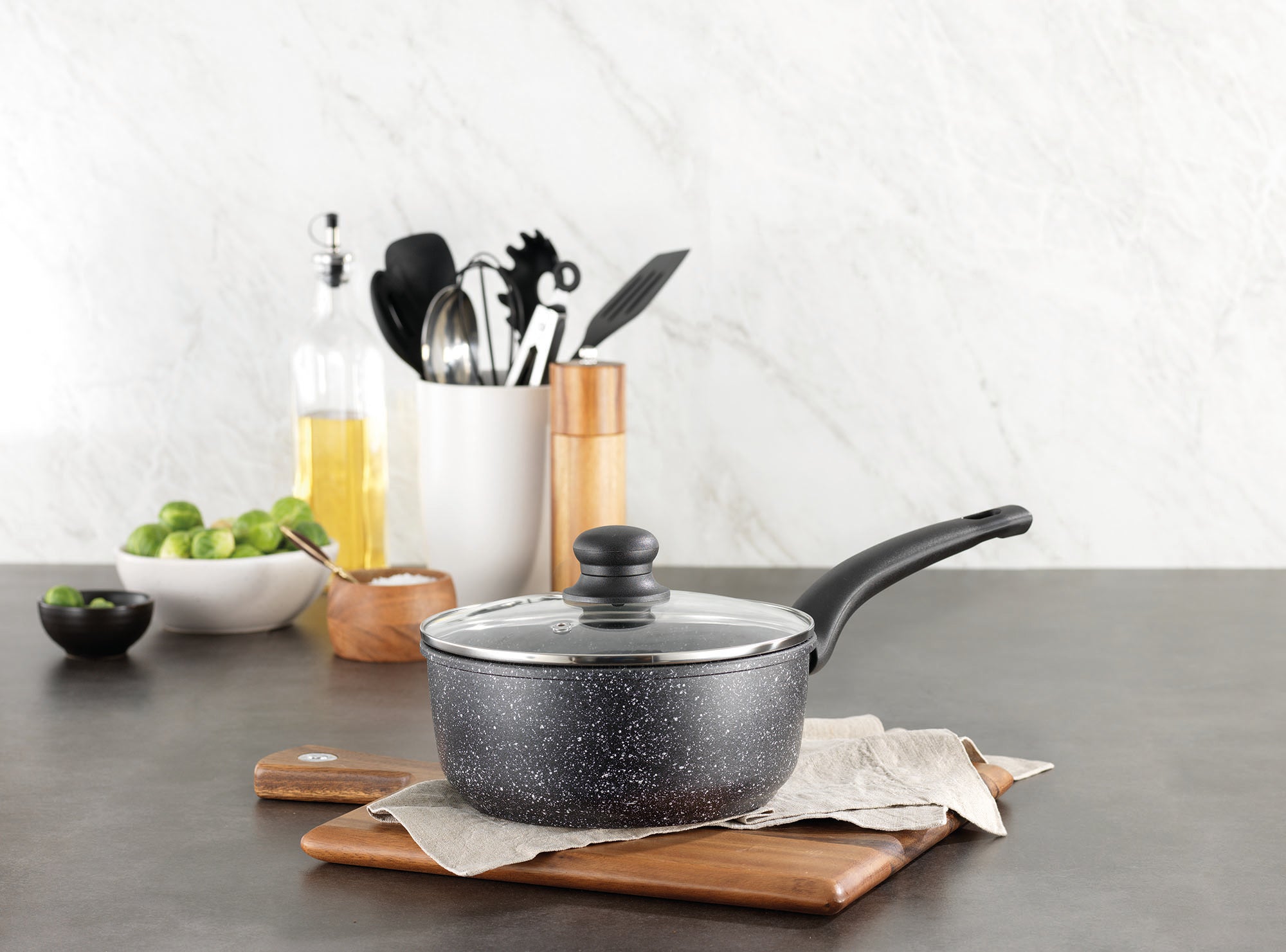 20cm Equip Marble Forged Saucepan (with Lid)